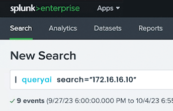 query federated search app for splunk