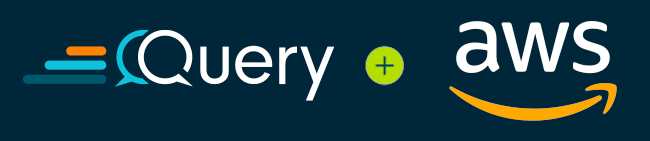 query and aws logos