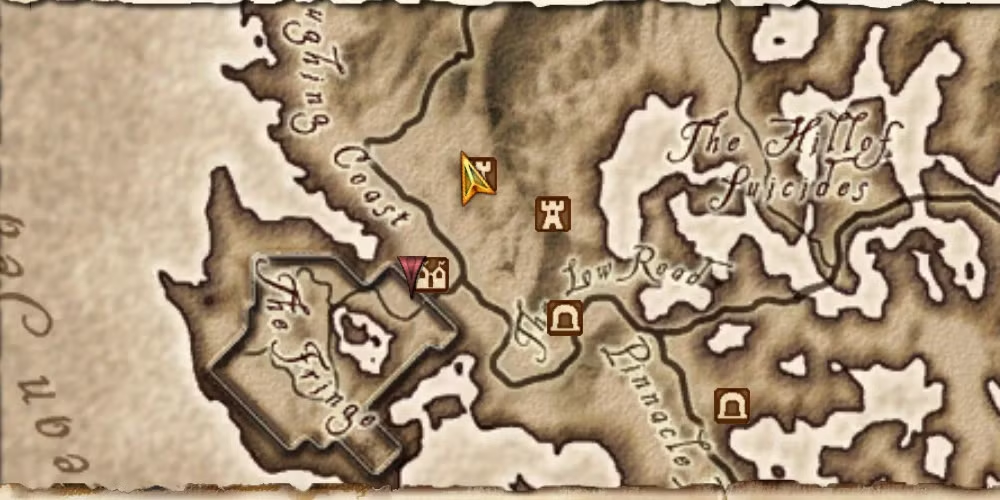 game map with pathfinder