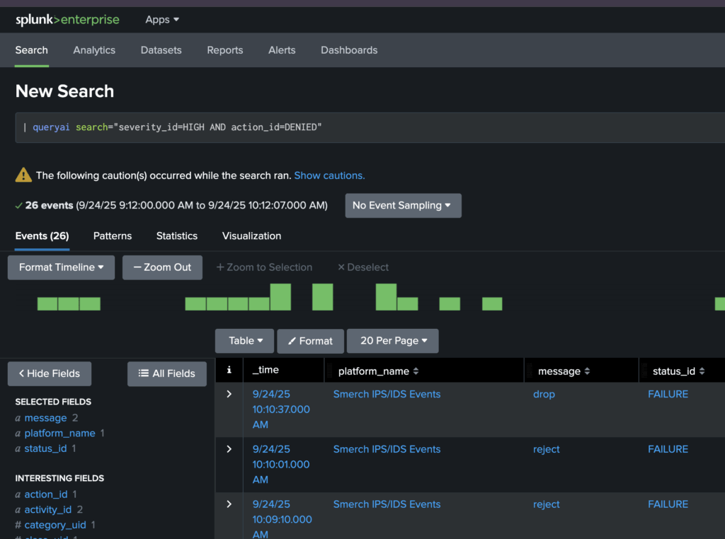 Search by Base Event fields