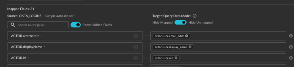 Configure Schema v2 Okta Logins